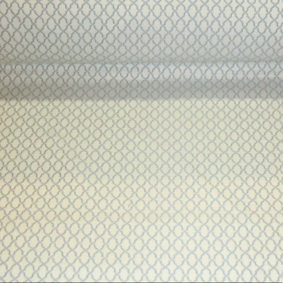 9 YDS - Provential French Blue Stitched Modern Design - Picture 3 of 7